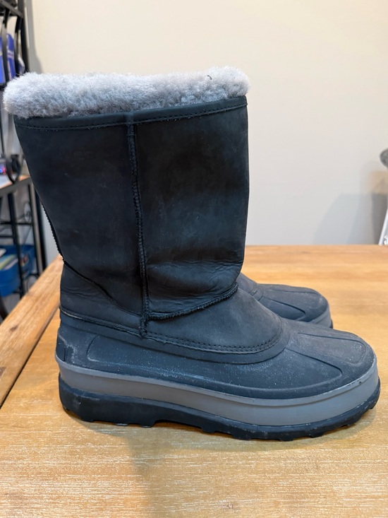 UGG Other - RARE UGG Australia Mns Gray Pueblo Boot Waterproof Leather Rubber Sheepskin Sz13